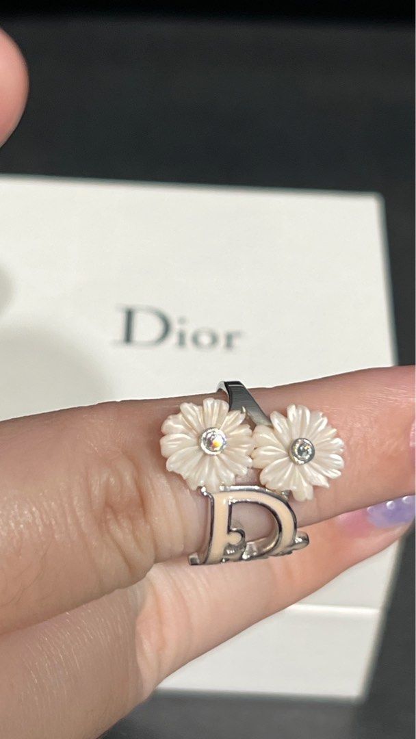 Christian Dior Flower Ring Size 7 5cm