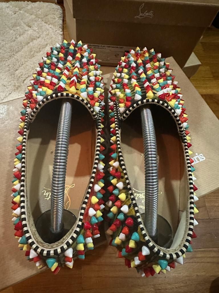 Christian louboutin floral discount shoes