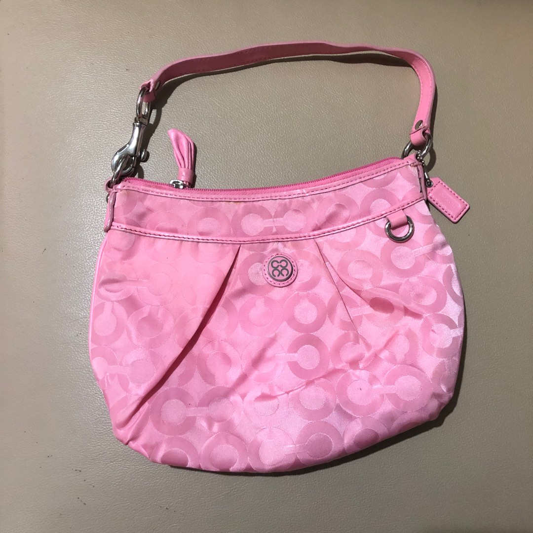 Coach Baby Pink Clutch Handbag Kili Kili Bag on Carousell