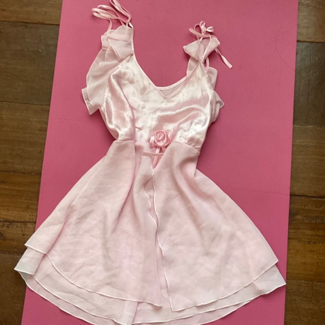 (SOLD) Coquette fairycore y2k pink fairy dress on Carousell