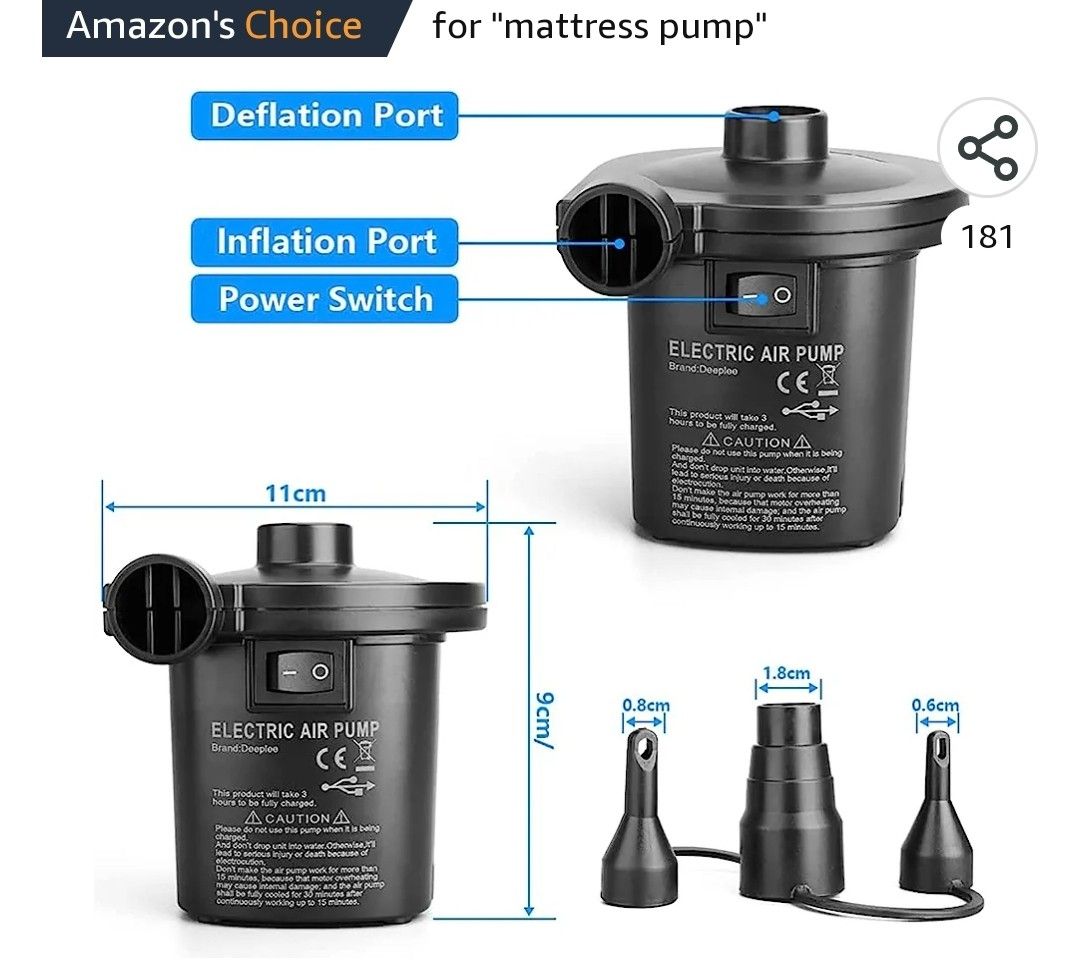 Electric air mattress pump online