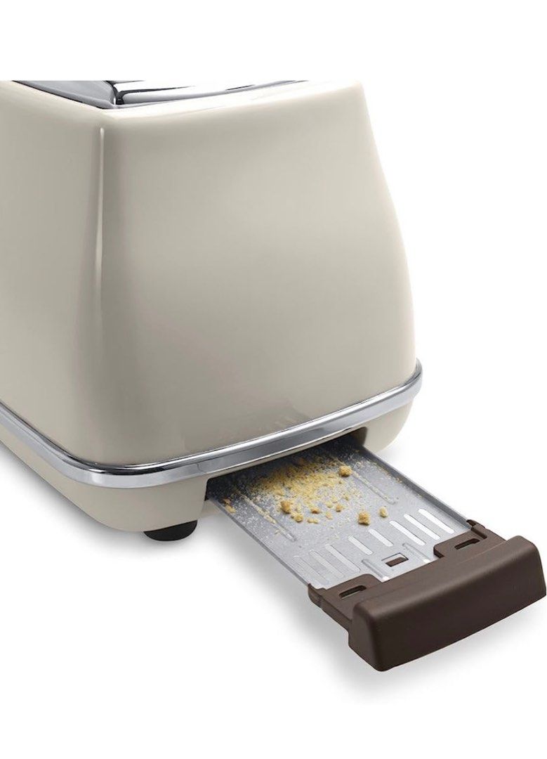 De'Longhi Icona Vintage Beige 2Slice Toaster with Lid, TV & Home