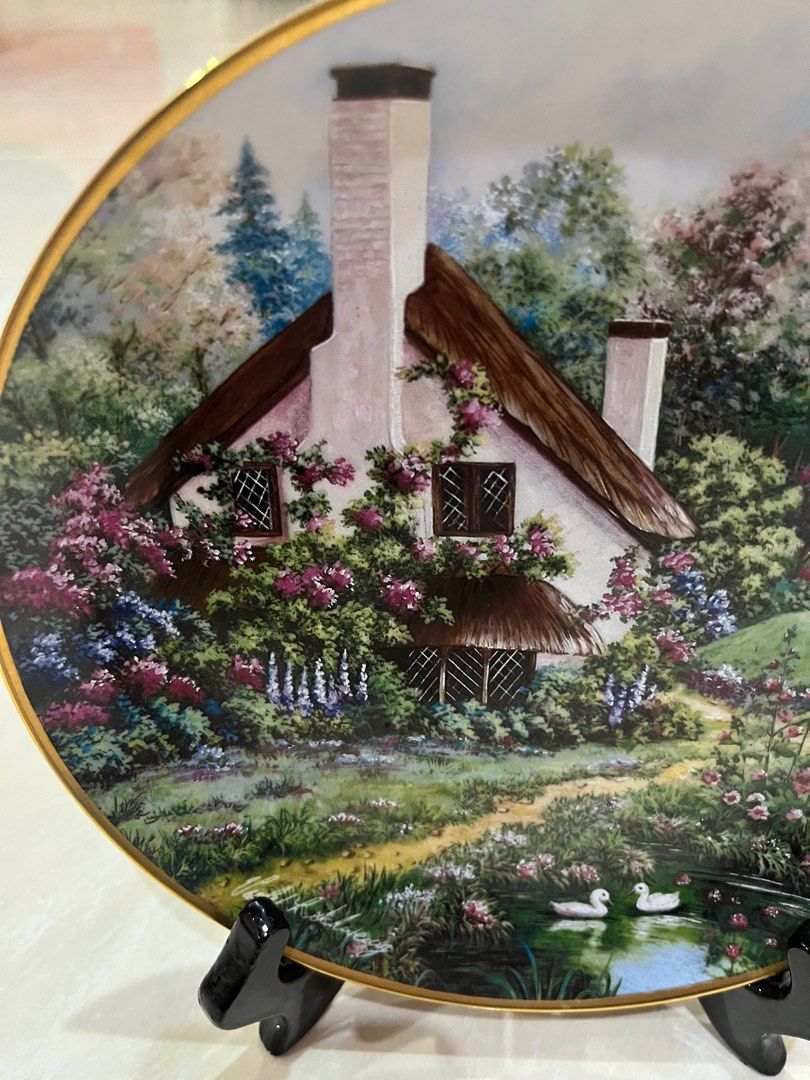 Display Plate “A Cozy Glen”, Furniture & Home Living, Home Decor, Wall ...