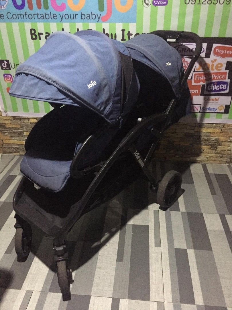 Double stroller (Category: Strollers) located in Caloocan City. Submitted by Unicoijo02 (Listing ID 1243037332, Image 1). Description: double stroller Joie brand location North Caloocan.