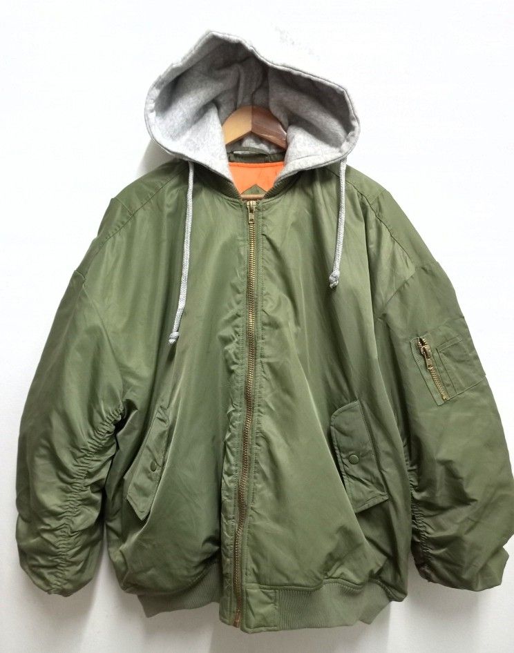 D S COUNT Oversized Hooded Bomber Jacket Unisex Men s Fashion