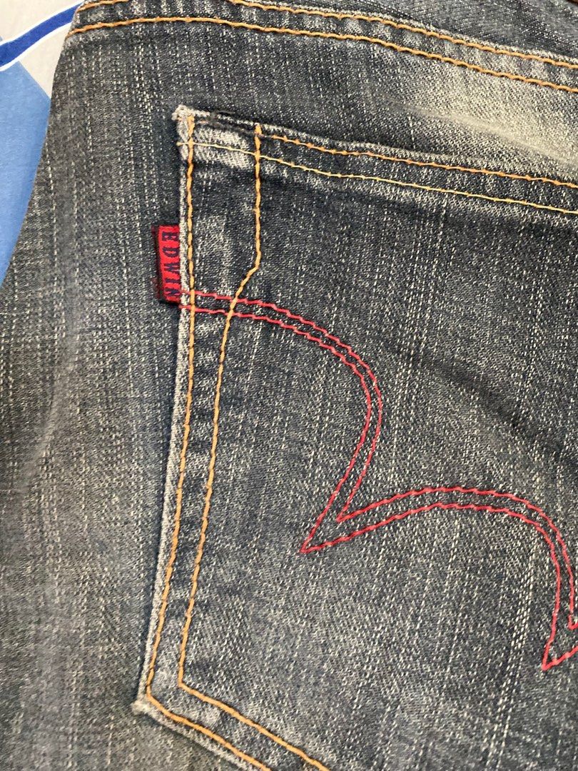Edwin 503 牛仔褲紅旗made in Japan 32腰, 男裝, 褲＆半截裙, 牛仔褲 