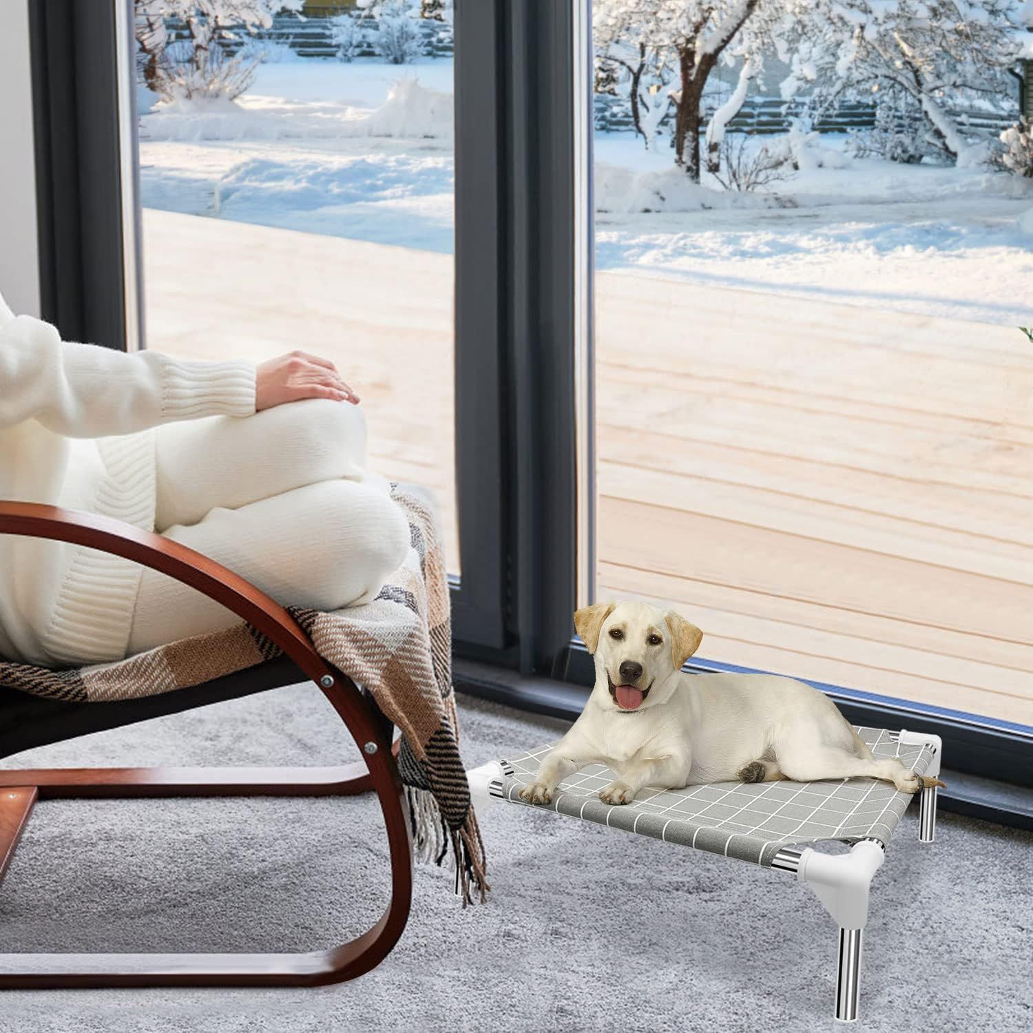 Elevated dog bed deals replacement cover