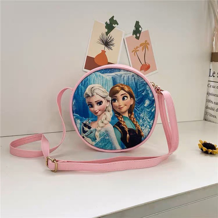 Elsa Frozen Disney Kids Girl Sling Crossbody Small Bag Pouch girls