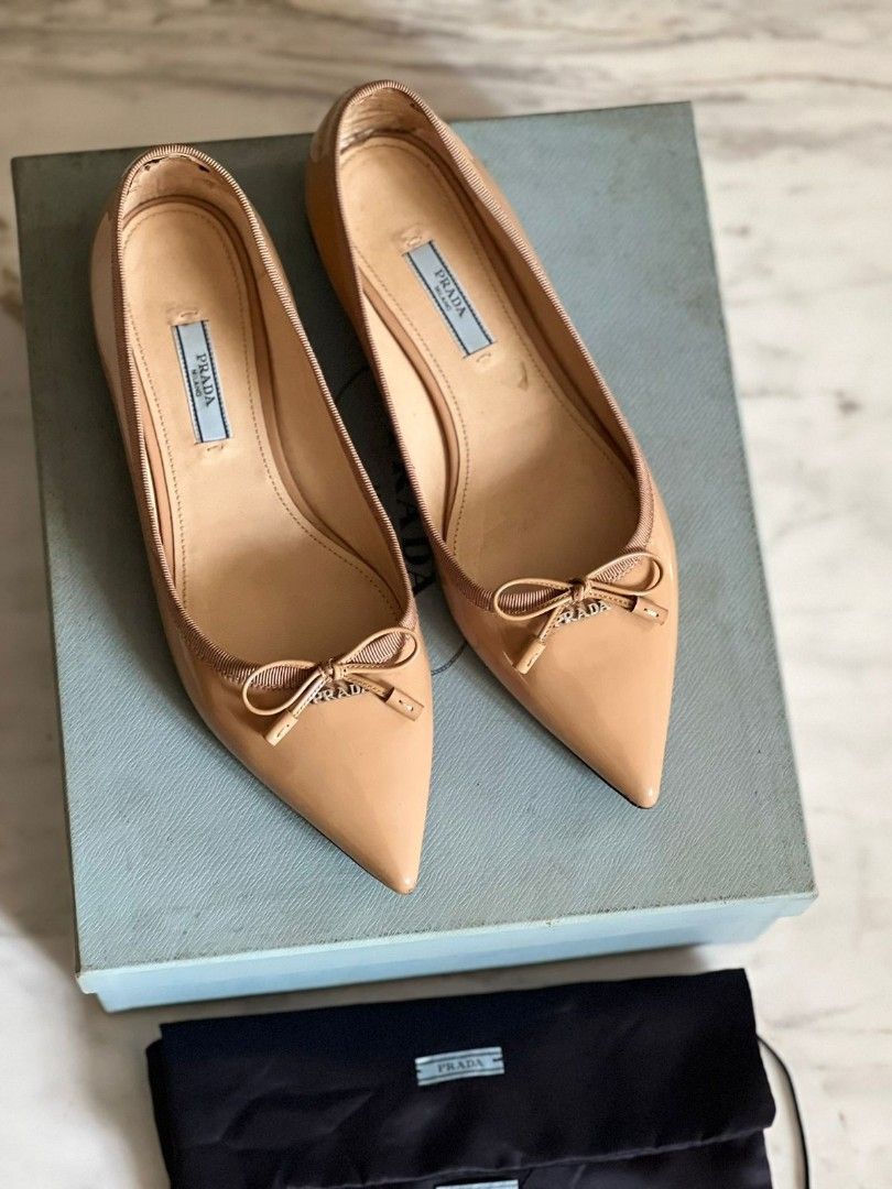 Prada flat shoes sale new arrivals