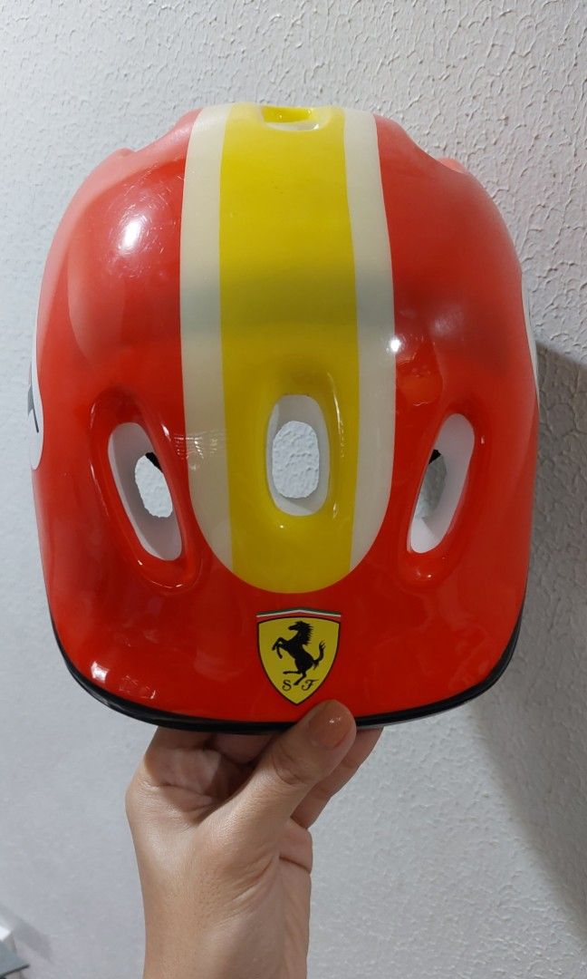 Ferrari helmet by Mesuca for kids Motorbikes Motorbike Parts Accessories Helmets and other Riding Gears on Carousell