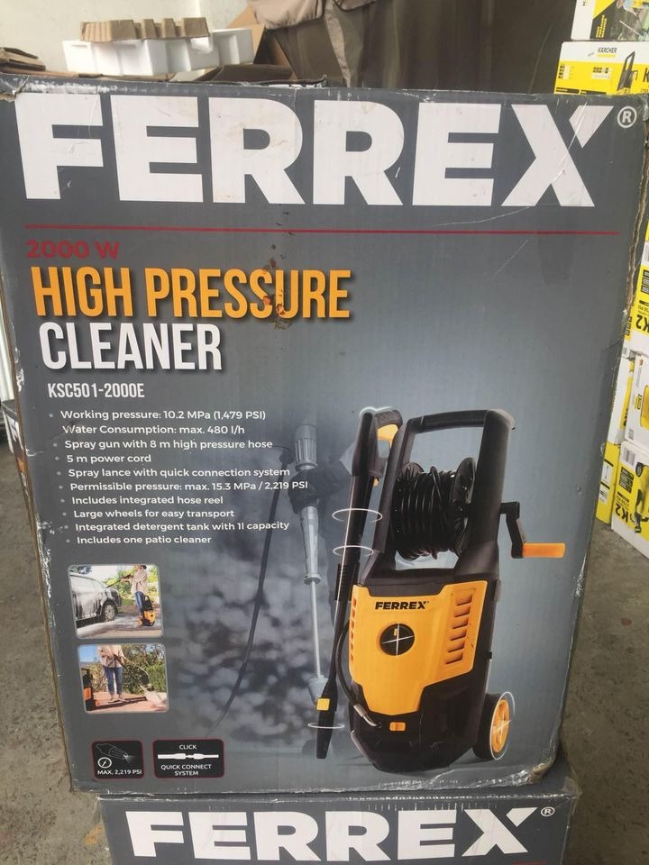 Ferrex high deals pressure washer 2000w