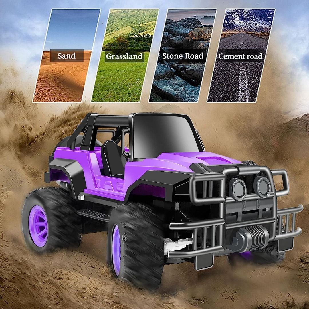 FIRE SALE Remote Control Car for Girls Rc Car Toy for Girls Boys Kids Toddlers 1 20 Scale Big Foot RC Trucks Vehicles for Kids Birthday Toy