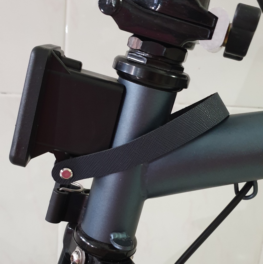 Folding Bike Front Carrier Block Leather Pull Strap Easy Release for