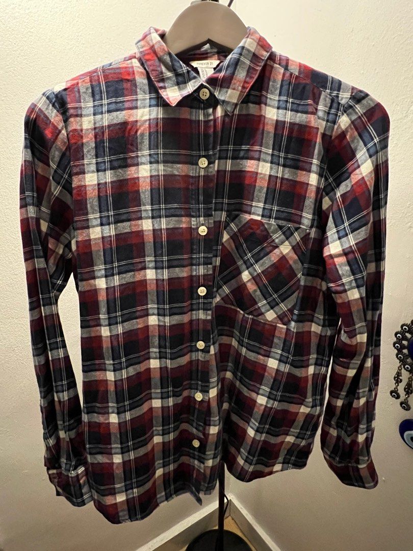 Gingham shirt forever 21 clearance