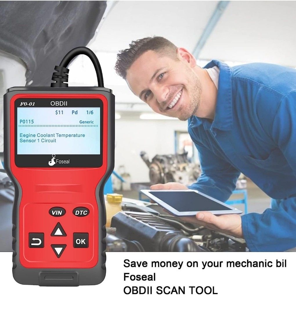 Foseal OBD2 Code Reader, OBD 2 Scanner Professional Enhanced Universal