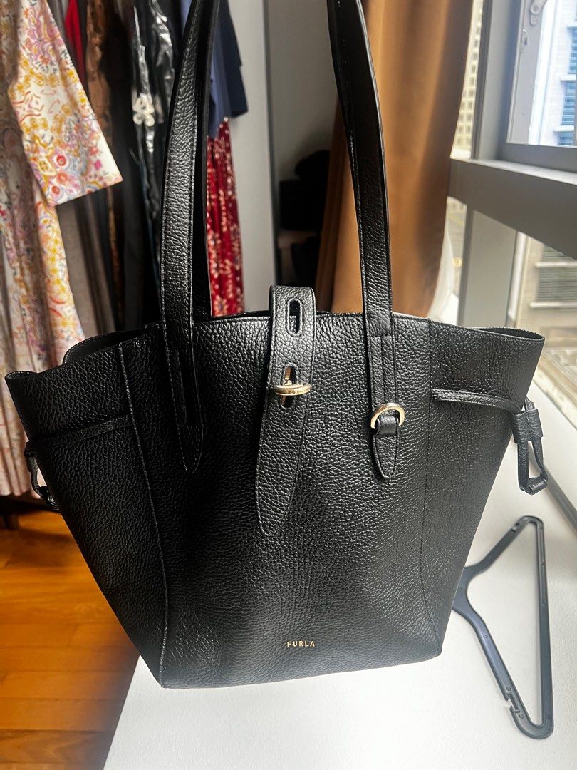 Furla Net Logo Detailed Tote Bag