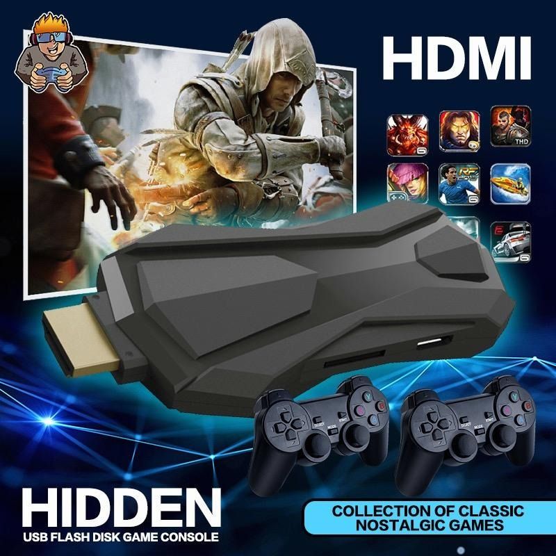 Game stick console 4K TV Video Game stick 64gb With 2.4G 2xWireless ...