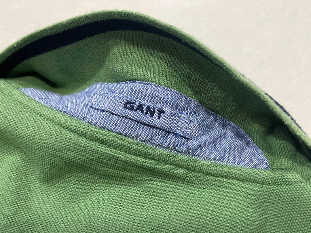 Gant Boys Green Solid Polo Tshirt main image 1
