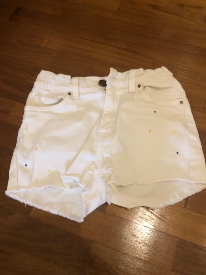 White denim shorts girls online