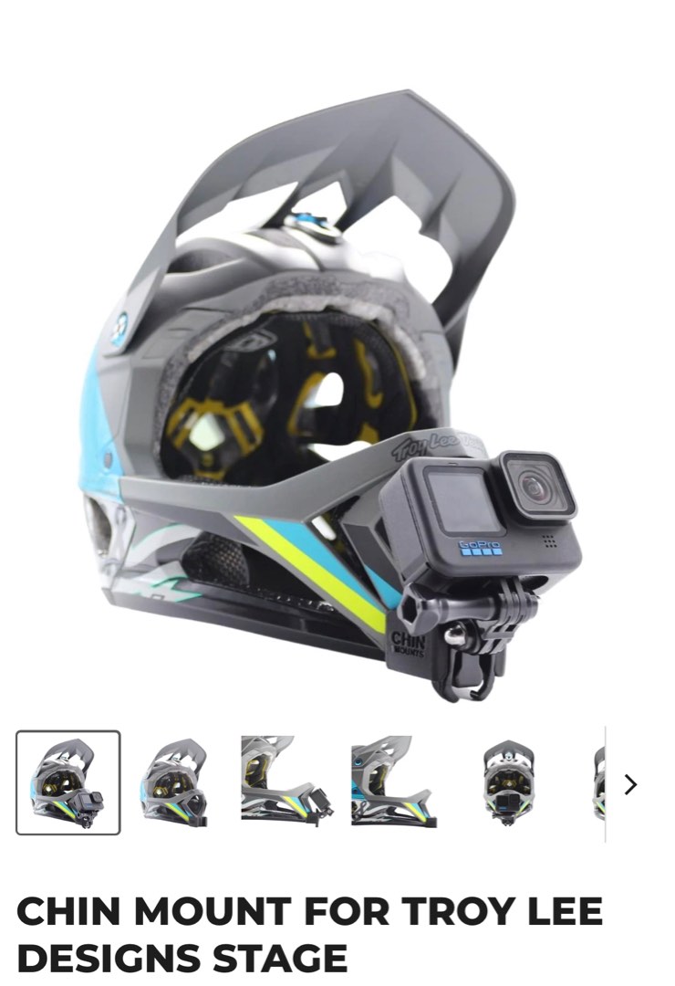 Troy lee designs stage helmet outlet gopro mount