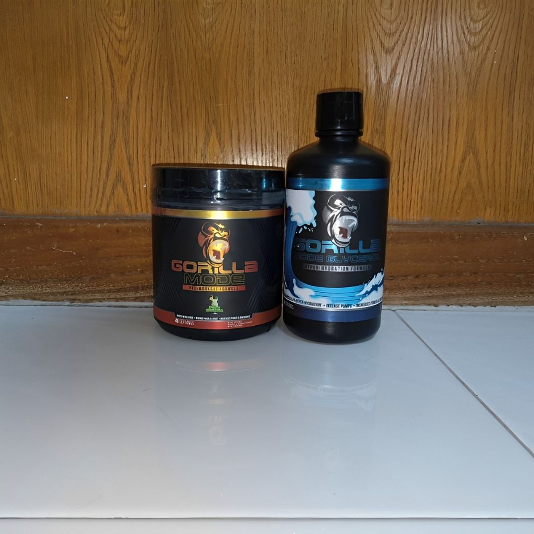 Gorilla Mode Pre Workout x Gorilla Mind Liquid Glycerol Bundle deal