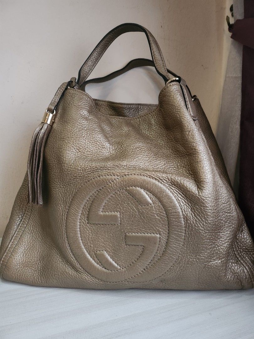 Gucci large soho leather in bronze color Luxury Bags Wallets