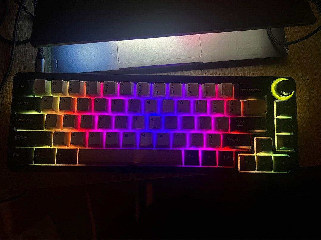 Hand Lubed Tactile Holy Panda TM680 RGB Custom Keyboard, 電腦＆科技, 電腦周邊及配件