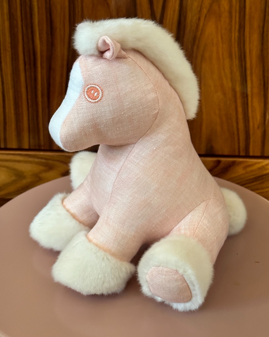 RARE! Authentic HERMES Hermy Baby Horse Plush Doll Brown Toy Italy BNWT