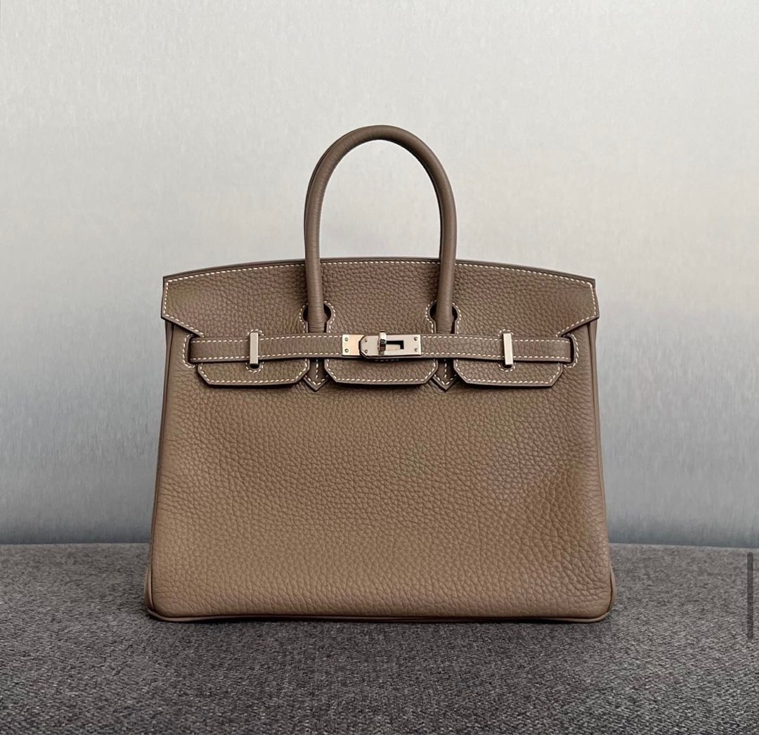 Hermes Birkin 25 Etoupe Togo GHW Handbag 2020