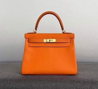 Hermes Garden Party 30 Orange Mecano Cuivre Stamp Z, Luxury, Bags