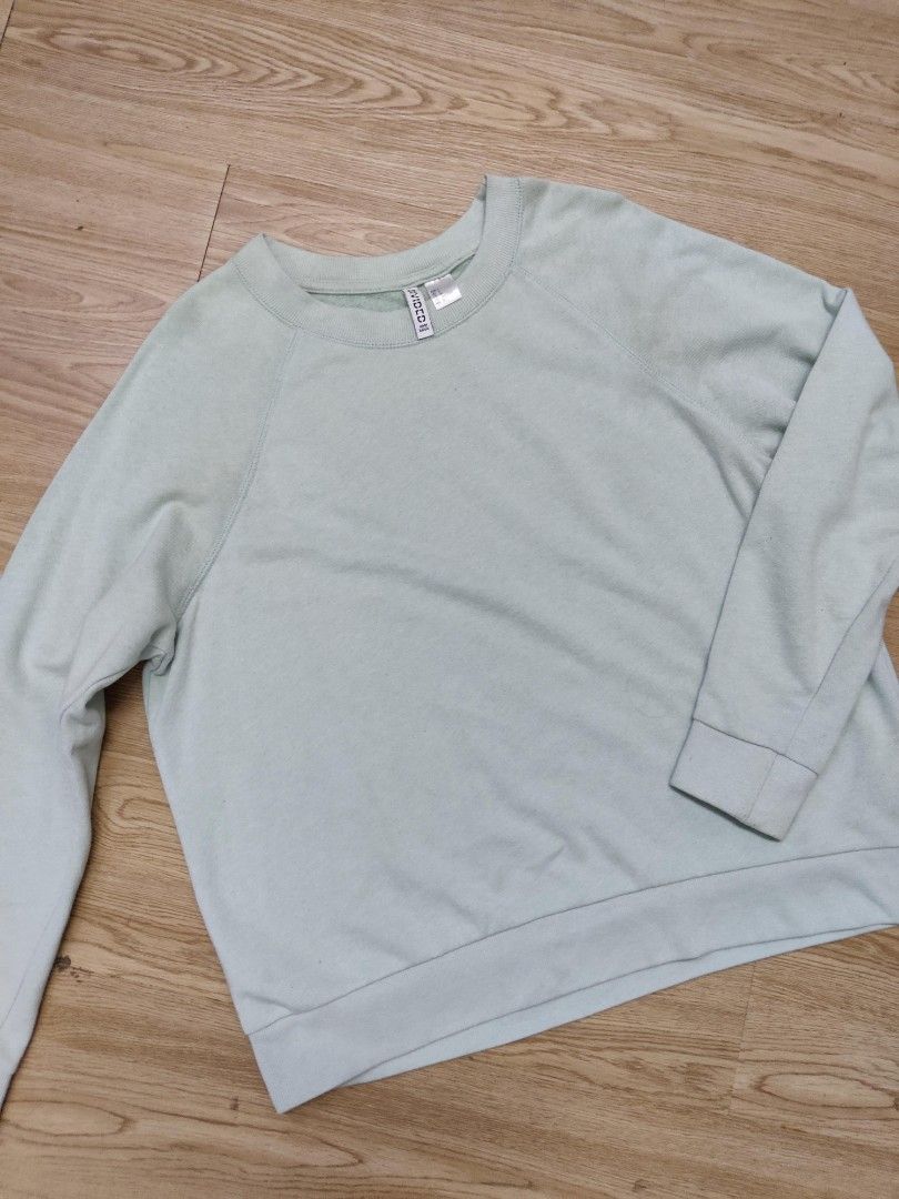 H M Divided Sweatshirt Mint