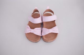 H&M Pink Suede Bow Sandals