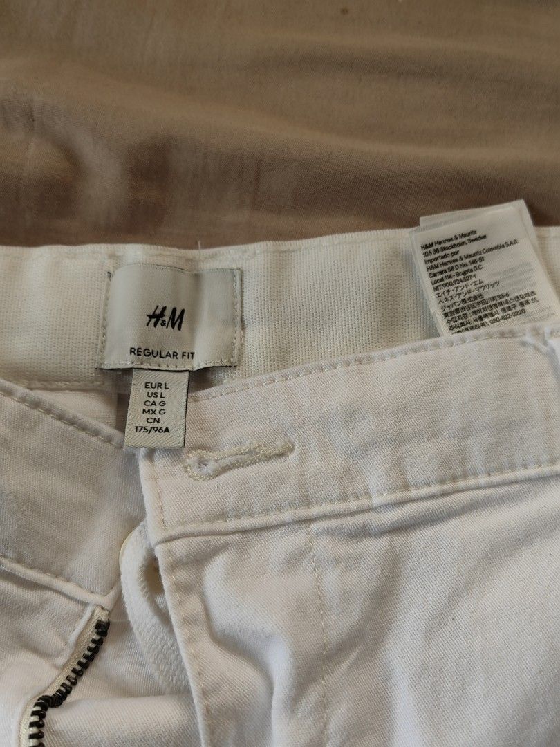 H M white shorts men large Men s Fashion Bottoms Shorts on