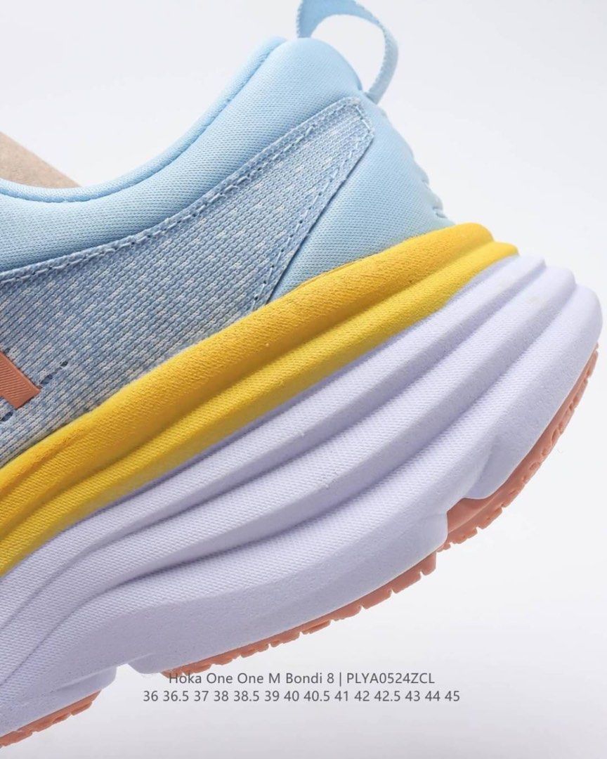 HOKA ONE ONE Bondi 8 Men s and women s running shoes. EU Size 36 36.5 37 38 38.5 39 40 40.5 41 42 42.5 43 44 45