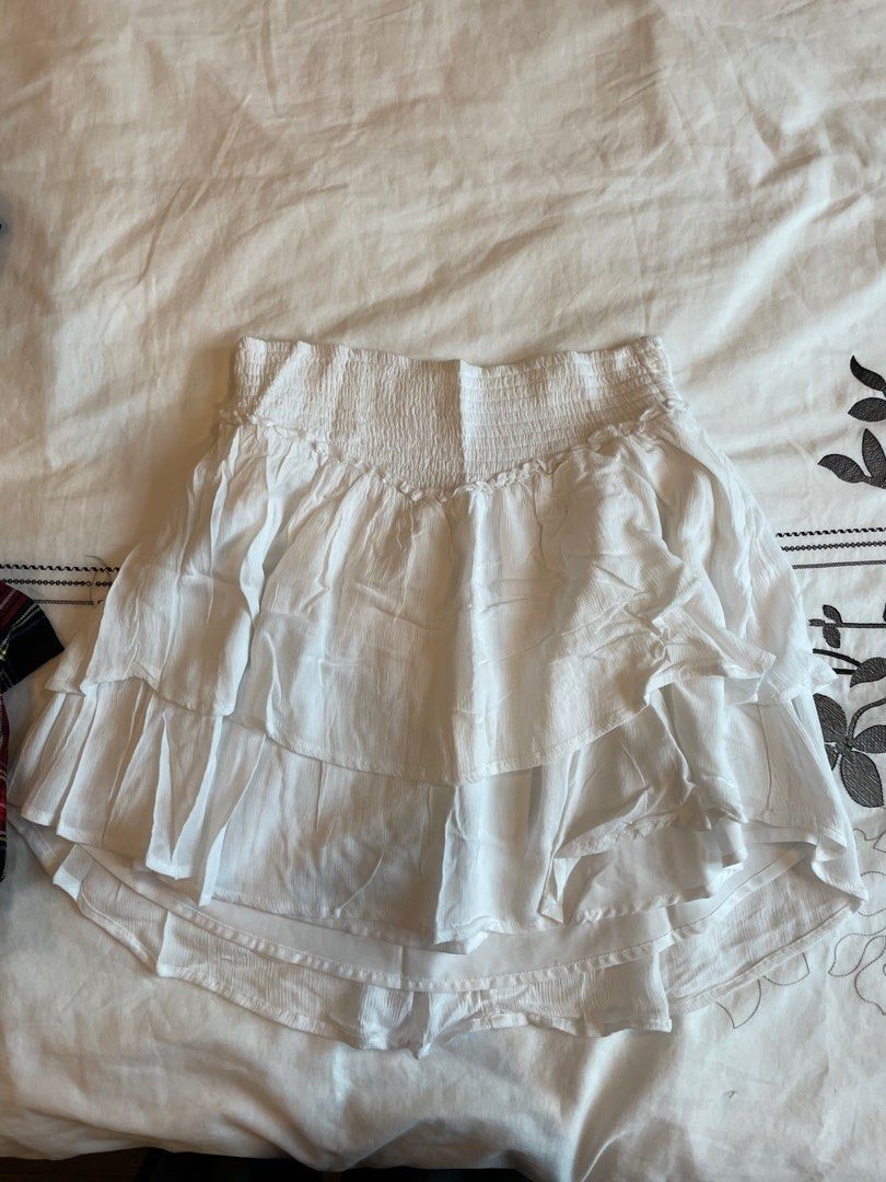 Hollister white skirt