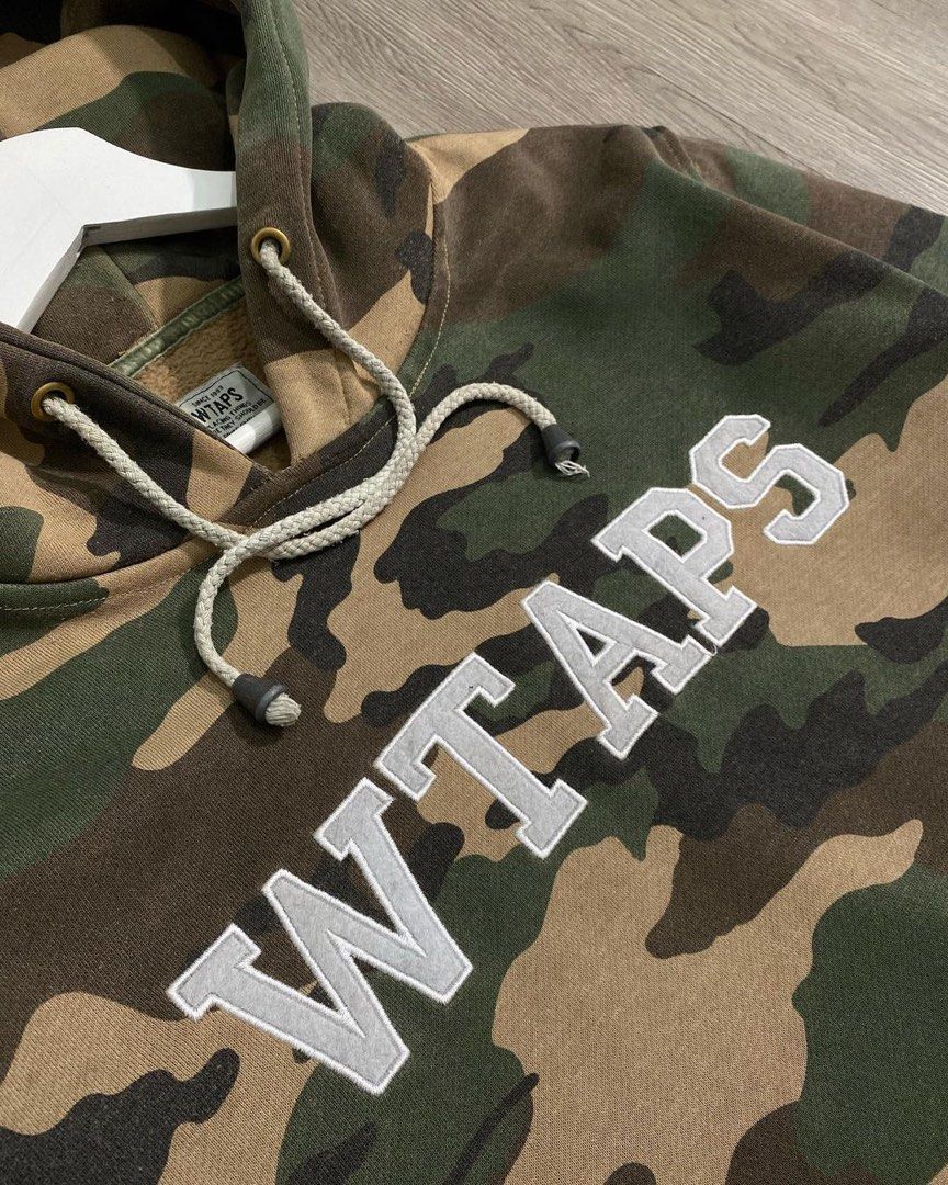 Wtaps camouflage hoodie deals olive drab
