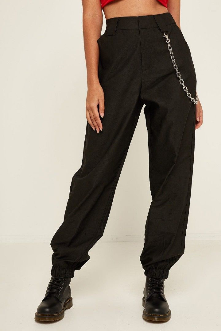 I AM GIA Cobain cargo pants in black Women s Fashion Bottoms