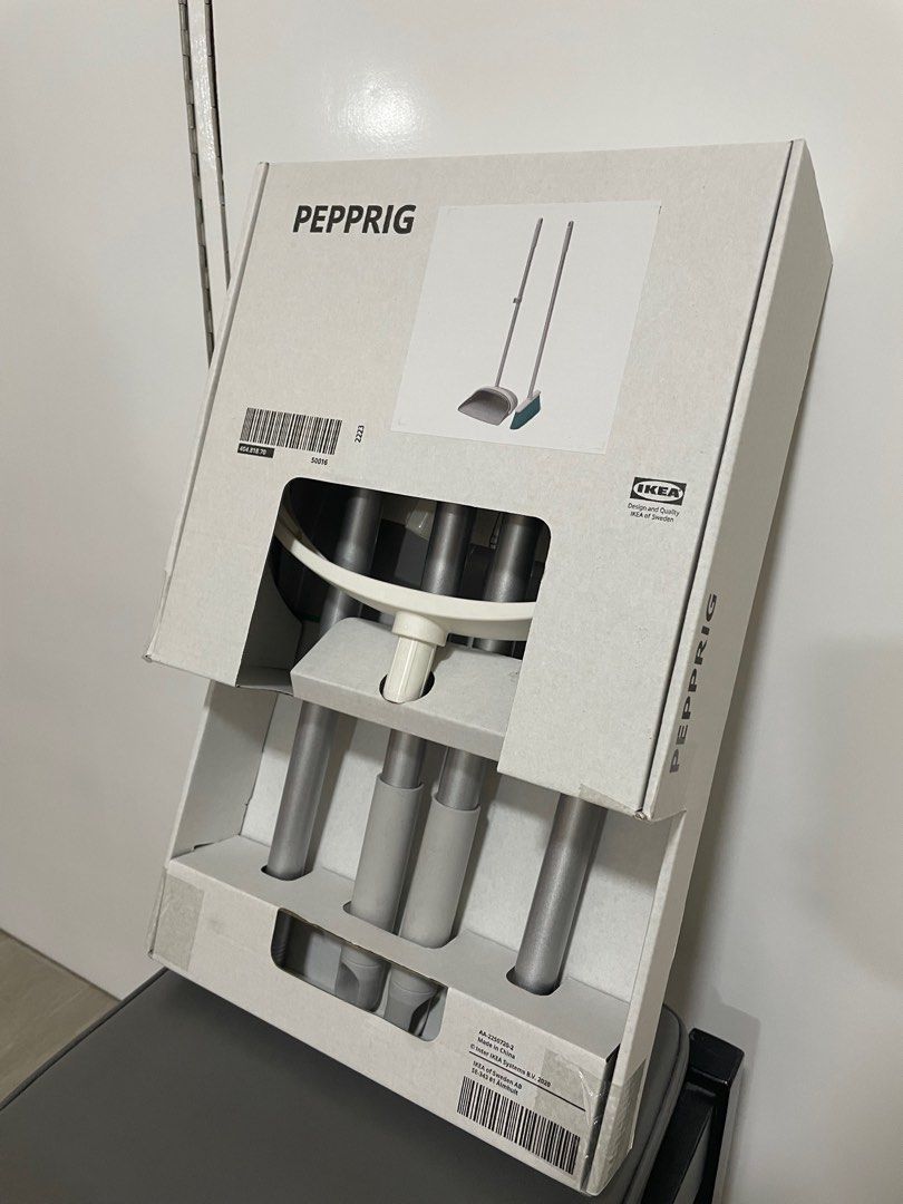 Ikea Pepprig Broom and Dustpan Set, Furniture & Home Living, Home