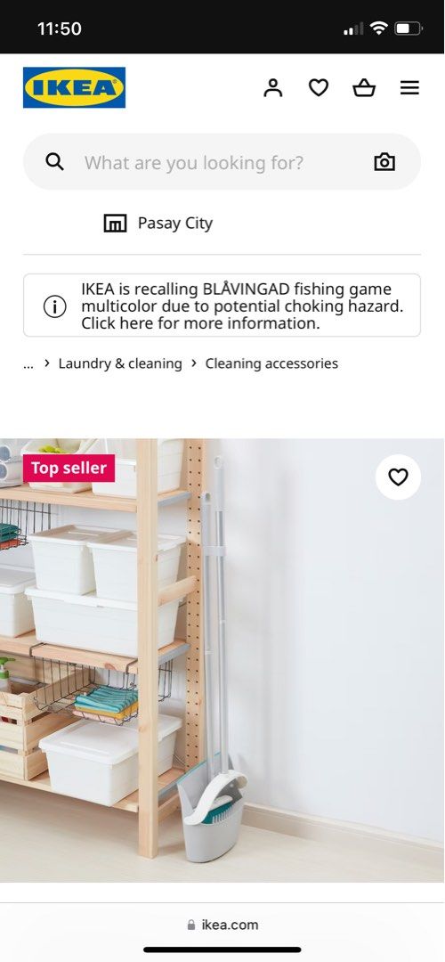 Ikea Pepprig Broom and Dustpan Set, Furniture & Home Living, Home