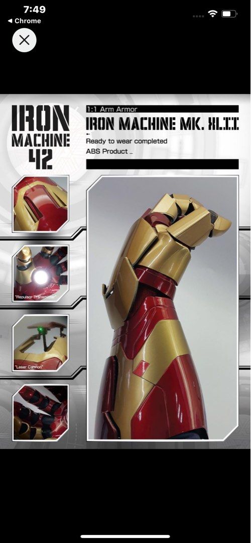 IRON MAN MK42 ARM CAT TOYS