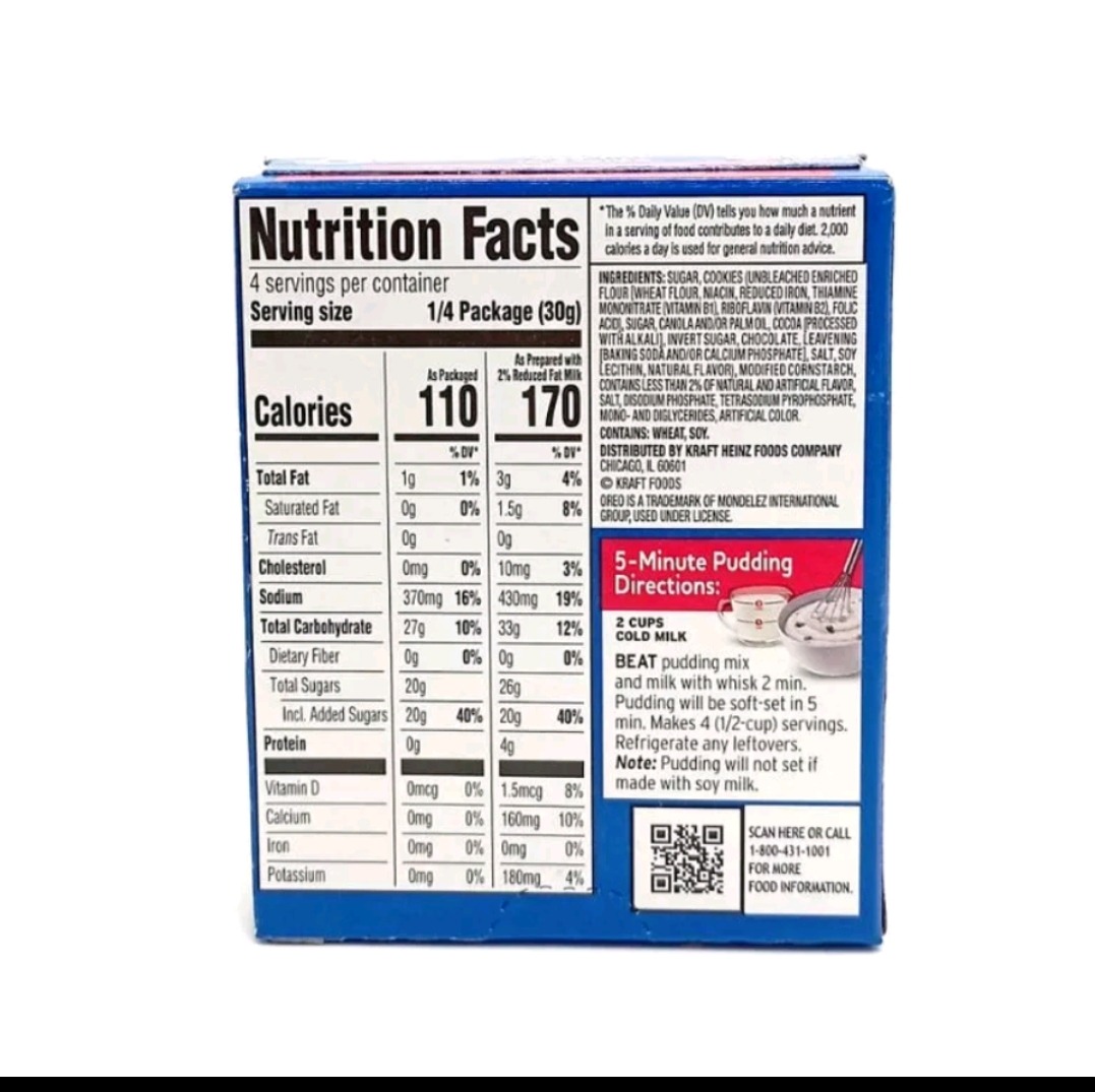 JellO instant pudding *non halal and non vegetarian, Food & Drinks