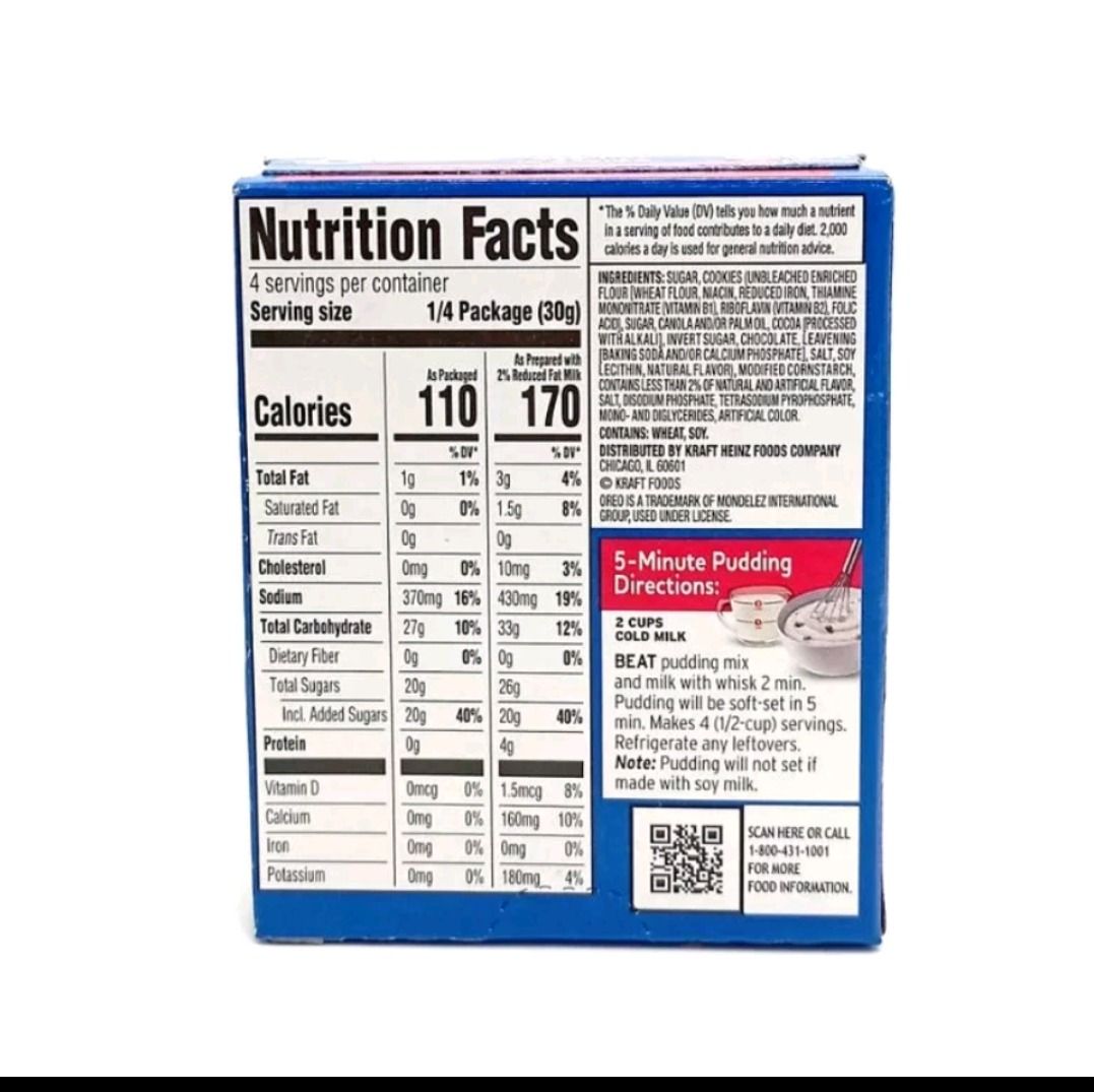 JellO instant pudding *non halal and non vegetarian, Food & Drinks