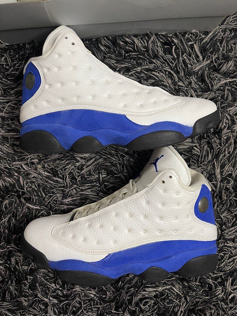 Blue and white 13 jordans 2018 store