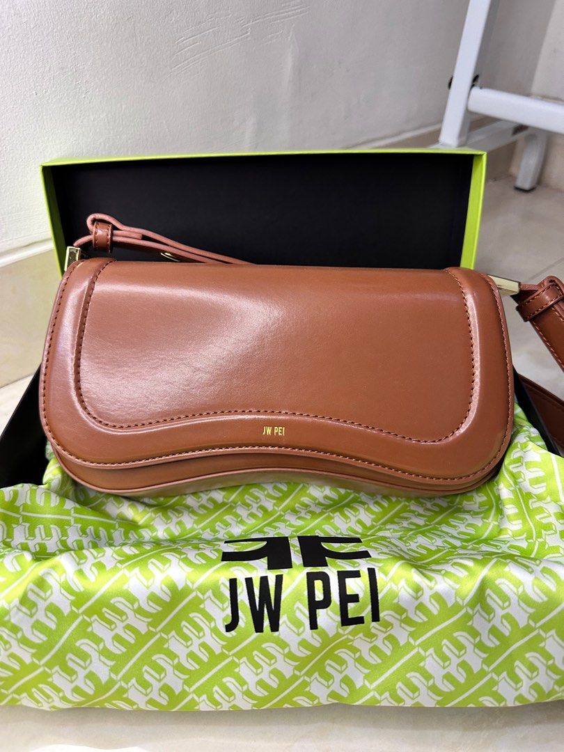 JW PEI MINI FLAP BAG CANVAS, Barang Mewah, Tas & Dompet di Carousell