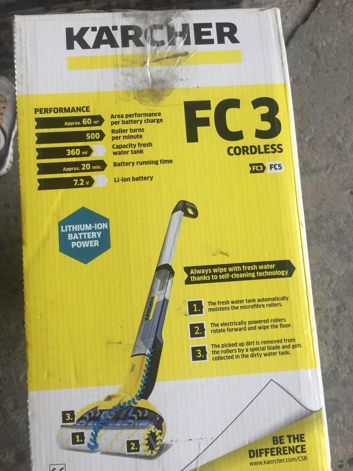 Karcher FC3 Cordless Floor Cleaner, TV & Home Appliances, Vacuum ...
