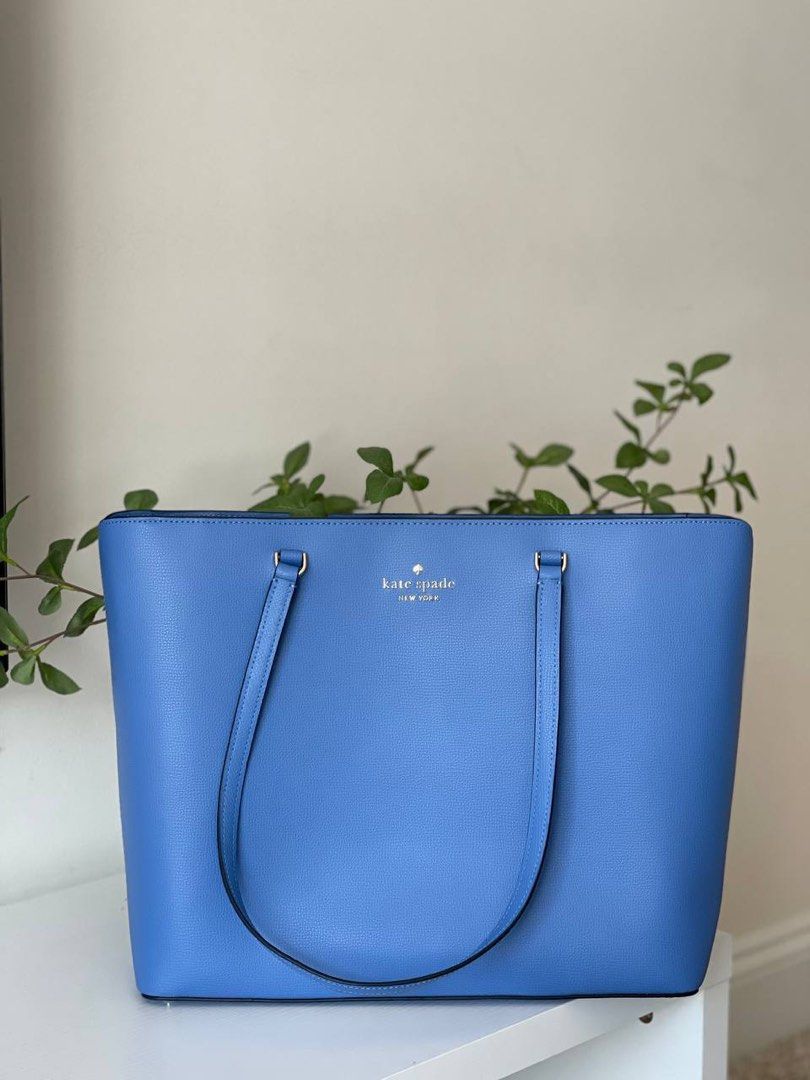 Kate spade blue tote hot sale