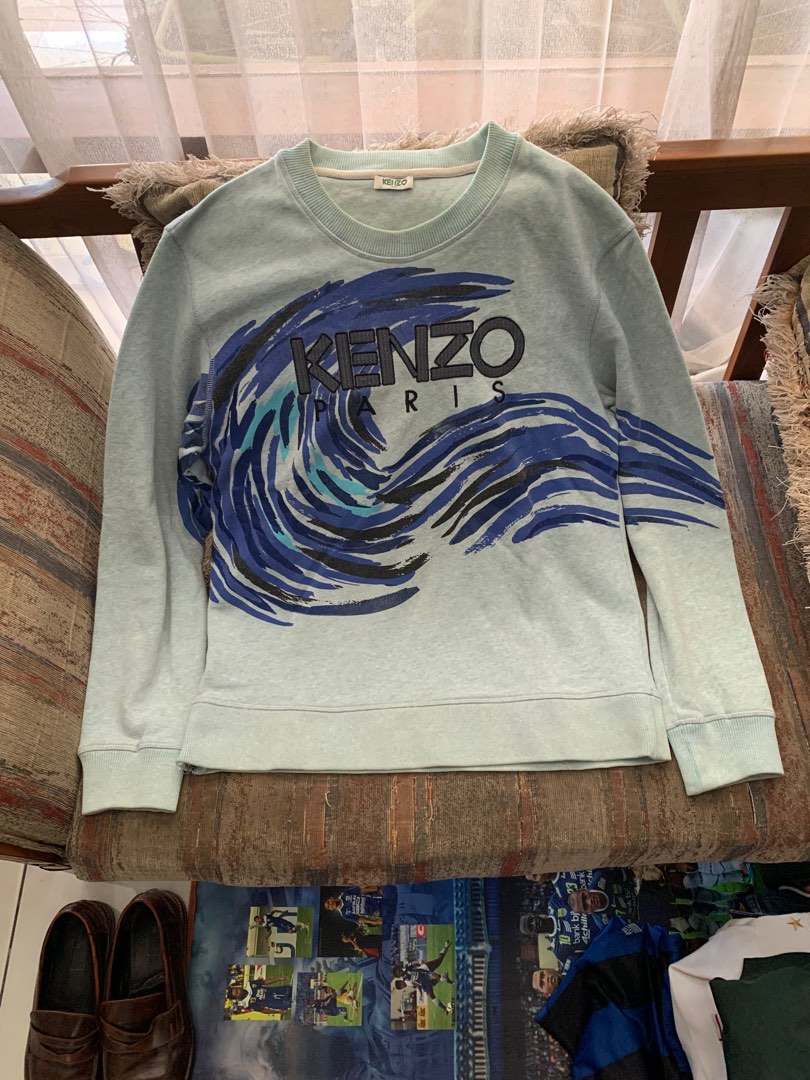 Kenzo online wave sweatshirt