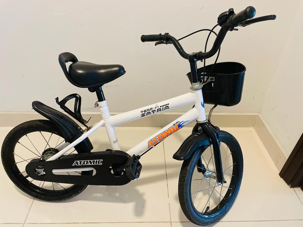 Kids Bicycle Black White 2 Wheel