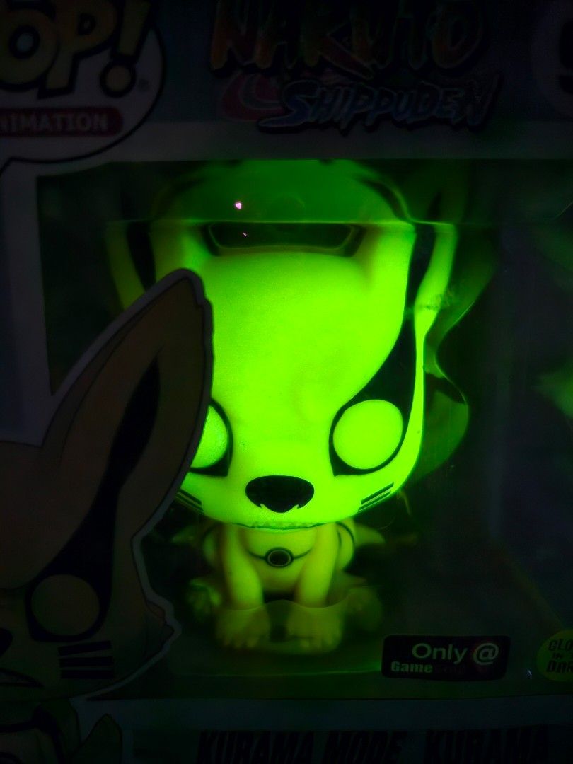 Kurama Glow In The Dark Funko Pop Kurama glow in the dark funko pop, Hobbies & Toys, Toys & Games on