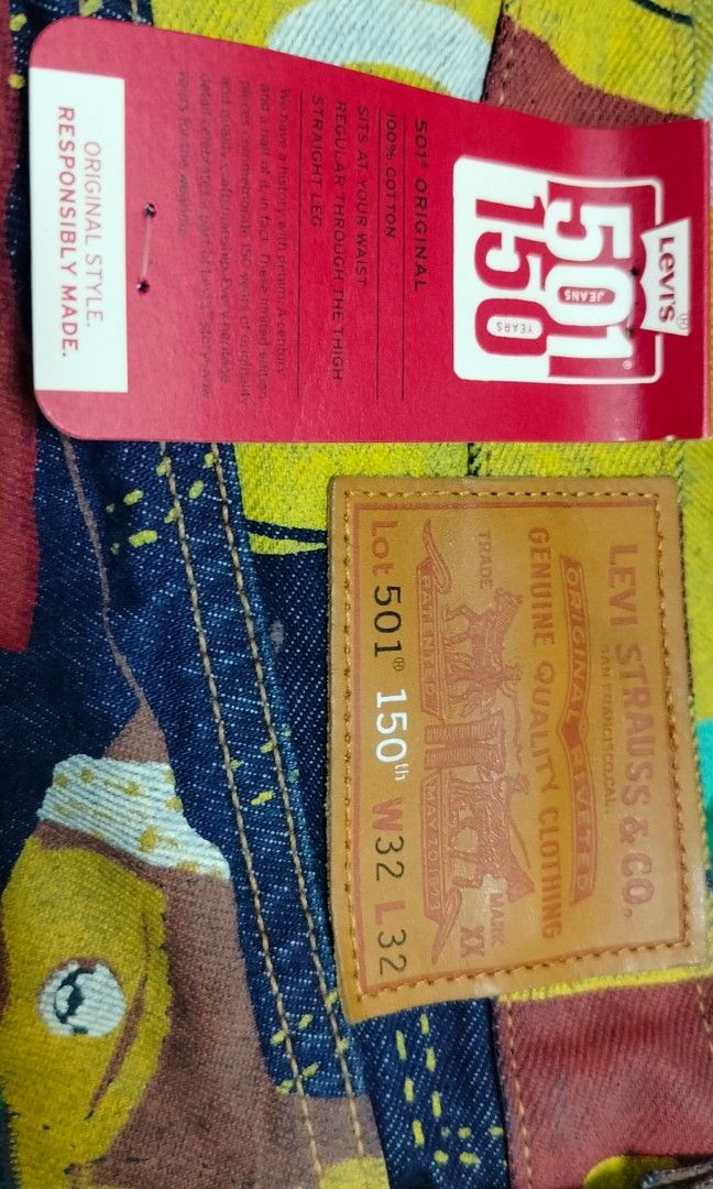 Jeans LEVI'S 501 Edition 150th Anniversaire Plant Based - Taille W31 L32 - Occasion Parfait état